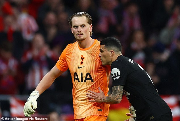 Tottenham keeper Antonin Kinsky makes TWO disastrous mistakes and is subbed after 15 minutes – as he is told ‘there’s is no way back for him at club’ – while Joe Hart blasts Igor Tudor’s cruel reaction