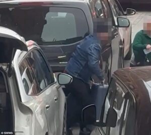Moment Algerian suitcase snatcher is arrested at St Pancras railway station after quick-thinking cop uses bystander’s bicycle to catch him
