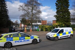 Boy, 15, is charged with attempted murder after teenage girl stabbed at school – sending classes into lockdown