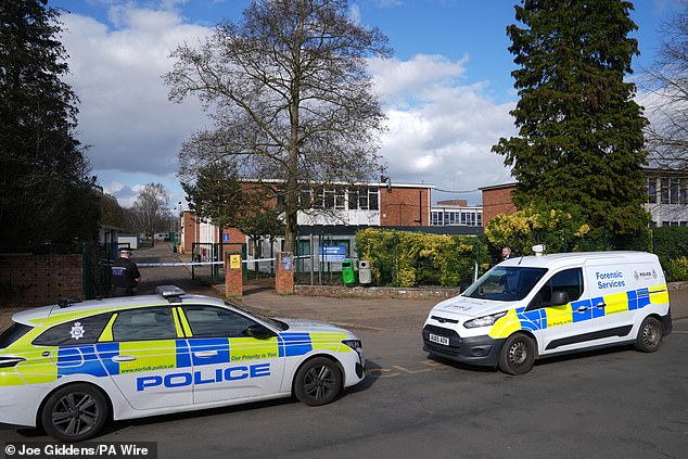 Boy, 15, is charged with attempted murder after teenage girl stabbed at school – sending classes into lockdown