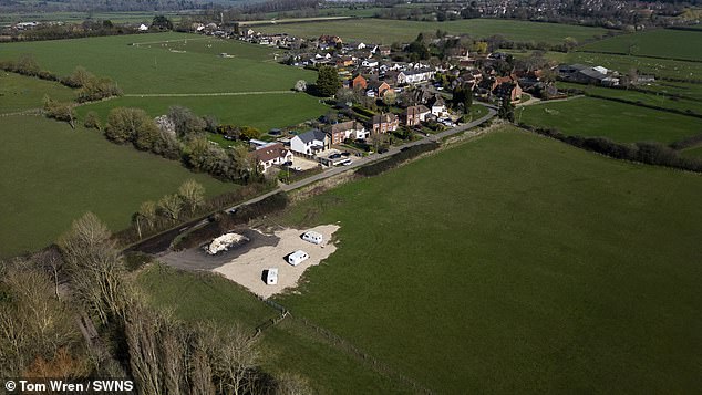 Villagers ‘held to ransom’ by travellers: Family set up illegal camp after buying plot of land ‘for £15,000’ – and are now demanding £600,000 to leave