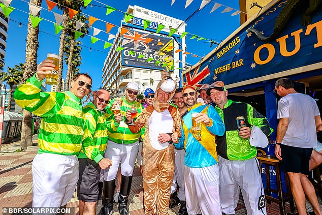 Hot to trot! Benidorm Brits enjoy sun-soaked Cheltenham fun in glorious weather