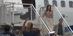 Queen Mary and King Frederik touch down in Uluru for first public appearance of historic six-day Aussie tour