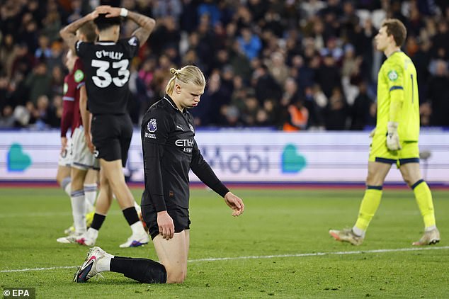 The day the Premier League title slipped away from Man City? Pep Guardiola’s flat side showed an air of defeatism in a game they simply had to win after Arsenal’s dramatic victory, writes OLIVER HOLT