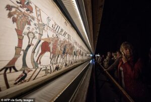 British Museum to pay £1.2million to move Bayeux Tapestry across the Channel – as iconic artwork gets its own police escort and special Eurostar service