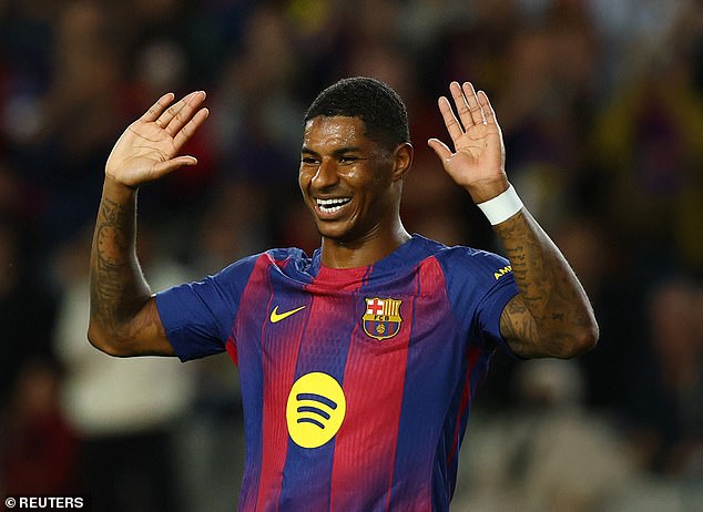 Marcus Rashford’s hopes of staying in Barcelona earn huge boost after presidential election – as victorious Joan Laporta goes viral with Donald Trump-style dance