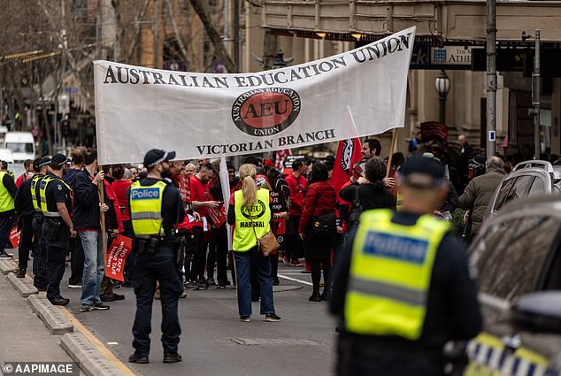 Thousands of Australian teachers to walk off the job next week after rejecting a 17 per cent pay rise: How much they want