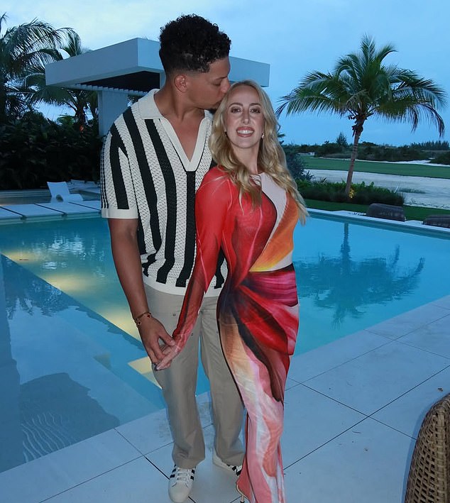 Patrick and Brittany Mahomes stun in new pictures from beach holiday as Chiefs star makes most of offseason