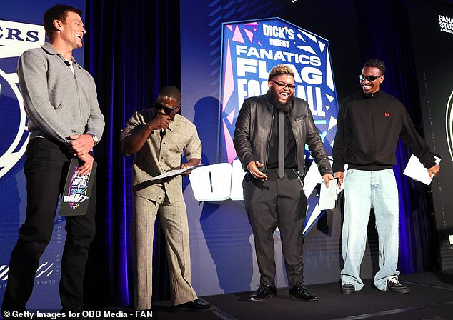 Tom Brady makes withering joke about Jayden Daniels’ mom in front of Commanders star