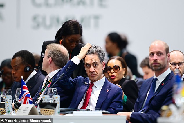 Ed Miliband and his entourage spent more than £800,000 on trip to COP30 environment summit in Brazil – including flights, private apartments and hotel rooms