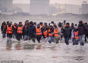 Boat packed with migrants crosses Channel as gendarmes look on – just days after border chief quit