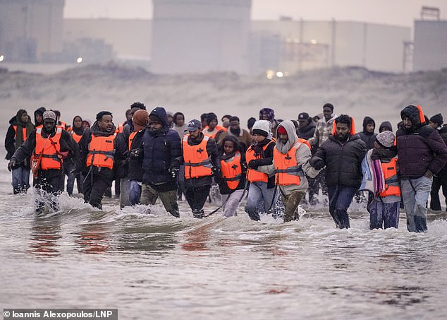 Boat packed with migrants crosses Channel as gendarmes look on – just days after border chief quit