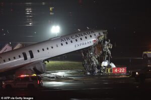 Air Canada plane collides with vehicle on runway at LaGuardia Airport