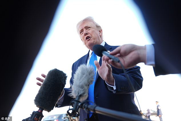 Trump lashes out at reporter’s ‘crazy question’ on putting US troops in Iran as he issues chilling warning: ‘We’ll keep bombing’