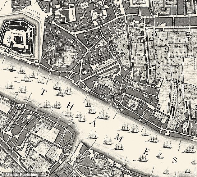 When Mile End was a small country town and Whitechapel a rubbish dump: Maps reveal bird’s-eye view of London 280 years ago