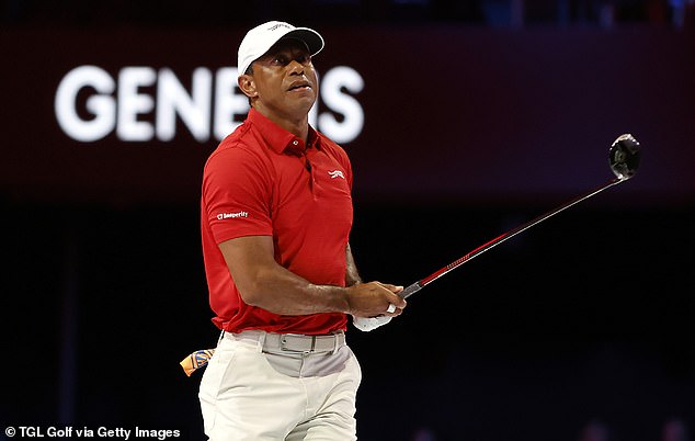 Tiger Woods ‘gets his a** kicked’ on long-awaited return to golf as Vanessa Trump watches legend lose TGL finals