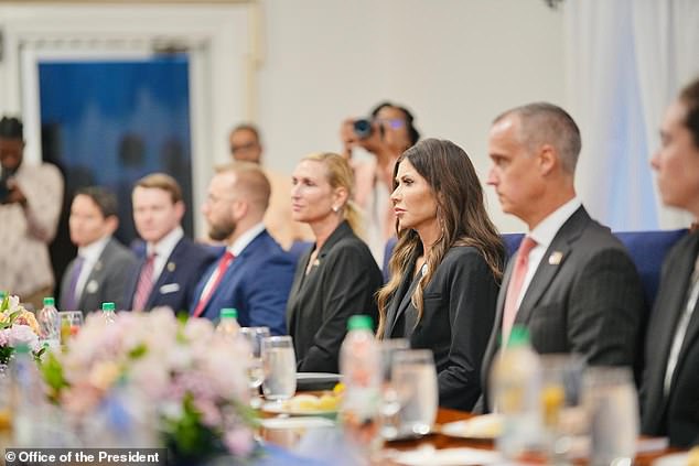 Corey Lewandowski brazenly resurfaces alongside ousted ‘lover’ Kristi Noem on her official trip to Guyana despite mounting investigations