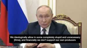 Furious Putin publicly slaps down official and orders Western films are banned after he is humiliated by Oscar-winning documentary