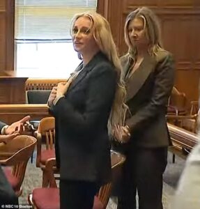 Glamorous cop Kelsey Fitzsimmons sighs with relief as she’s found NOT GUILTY in scandalous police trial