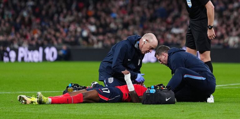 England vs Uruguay LIVE: Latest score and updates as Noni Madueke is forced off in first 38 minutes with Thomas Tuchel’s side frustrated by Marcelo Bielsa’s visitors in pre-World Cup friendly