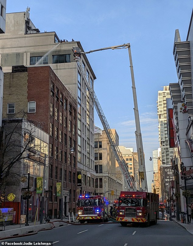 Downtown Toronto rocked by explosions as fire crews battle huge building blaze