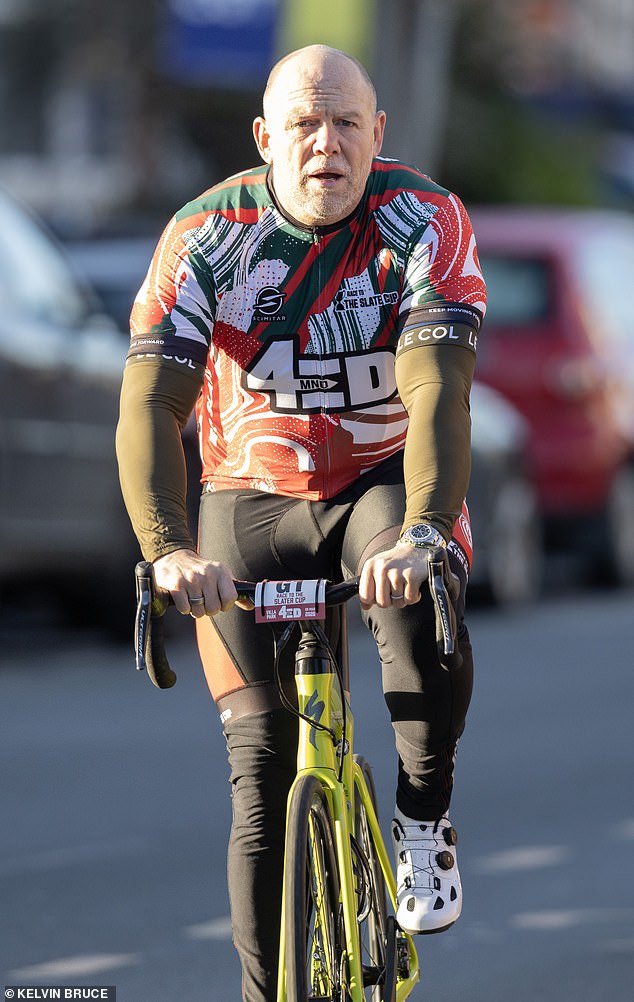 Mike Tindall and his mates start charity bike ride to rugby match in honour of MND-stricken former star Ed Slater