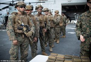 Pentagon ‘prepares for major escalation in Iran War with ground operations set to last for WEEKS’… as US Marines arrive in the Middle East