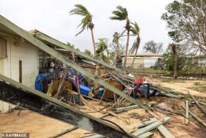 Exmouth Airport ‘obliterated’, beaches ruined and towns cut off as ex-Tropical Cyclone Narelle smashes Aussie tourist hotspot