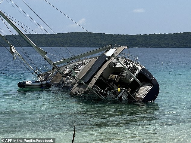 Jaw-dropping discovery is made inside luxury yacht which ran aground on tropical island paradise of Vanuatu