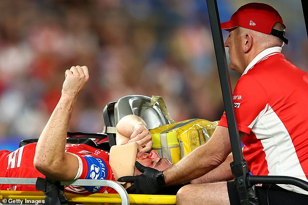 NRL coach gives raw three-word update after watching as his son was rushed to hospital due to sickening head clash