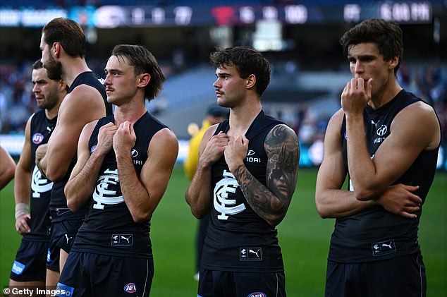Video of Carlton fans’ angry act says it all as they lash out in fury over one of the worst losses the AFL has seen in years