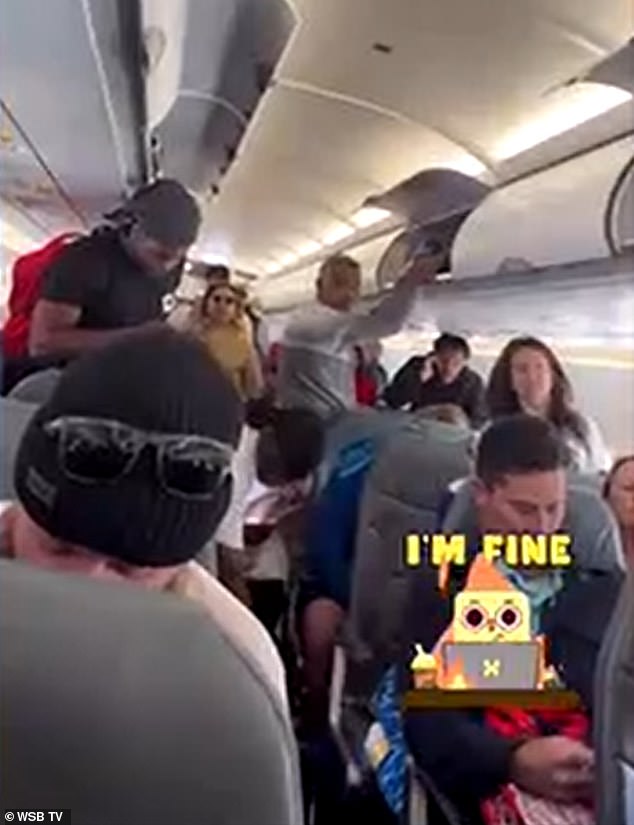 Nightmarish video shows terror aboard Frontier jet after French-speaking passenger announced he’d brought bomb on board