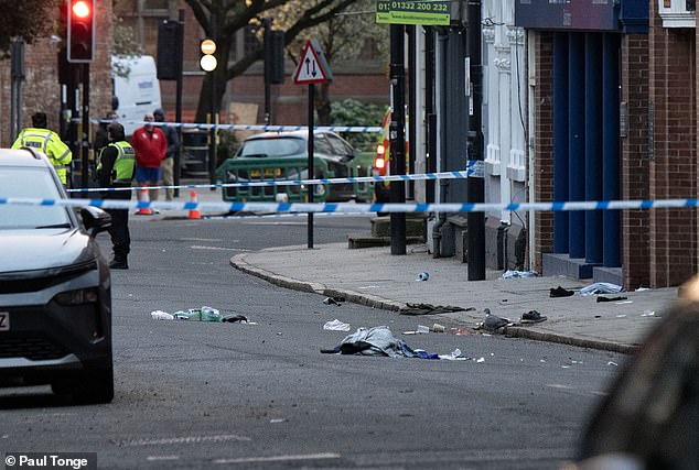Man, 36, is charged with nine offences after seven people were injured when a car ploughed into crowds in Derby city centre
