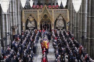 BBC accused of being ‘anti-British’ as it slashes team behind major state occasions such as Queen’s funeral and Remembrance Sunday to just one – despite sending army of 550 staff to Glasto