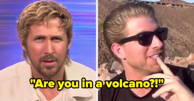 Ryan Gosling Interview, Reporter In Desert: Reacts
