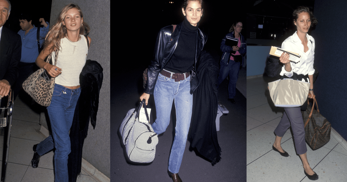 Kate Moss during Kate Moss Arriving From New York - December 16, 1994 at Los Angeles International Airport in Los Angeles, California, United States. (Photo by Jim Smeal/Ron Galella Collection via Getty Images) Christy Turlington (Photo by Ron Galella/Ron Galella Collection via Getty Images) Model Cindy Crawford arrives from New York City on February 22, 1991 at the Los Angeles International Airport in Los Angeles, California. (Photo by Ron Galella, Ltd./Ron Galella Collection via Getty Images)