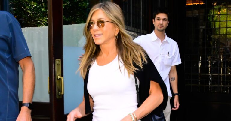 Jennifer Aniston’s Lightweight Spring Cardigan Has a Lookalike
