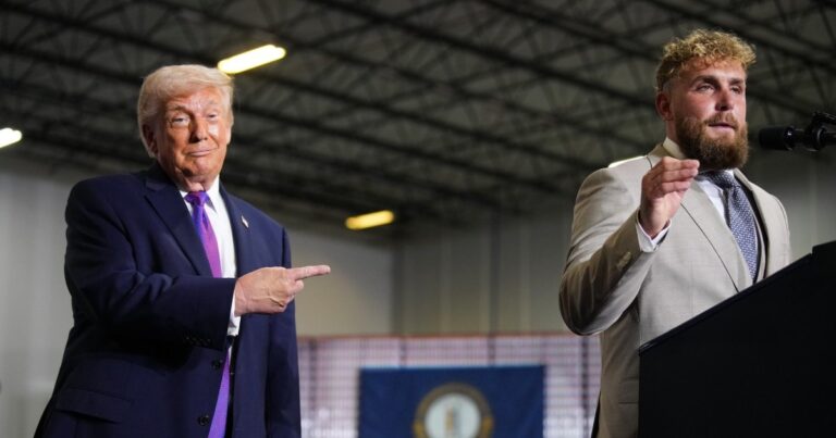 President Donald Trump Endorses Boxer Jake Paul for Office