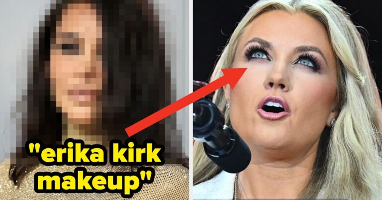 People Are Accusing Kim Kardashian Of Switching To "Erika Kirk Makeup," And I'm Sooo Curious What You Think