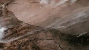 Satellite watches wall of dust roll through Texas photo of the day for March 17, 2026