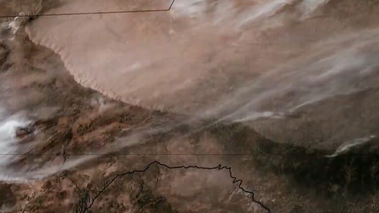 Satellite watches wall of dust roll through Texas photo of the day for March 17, 2026