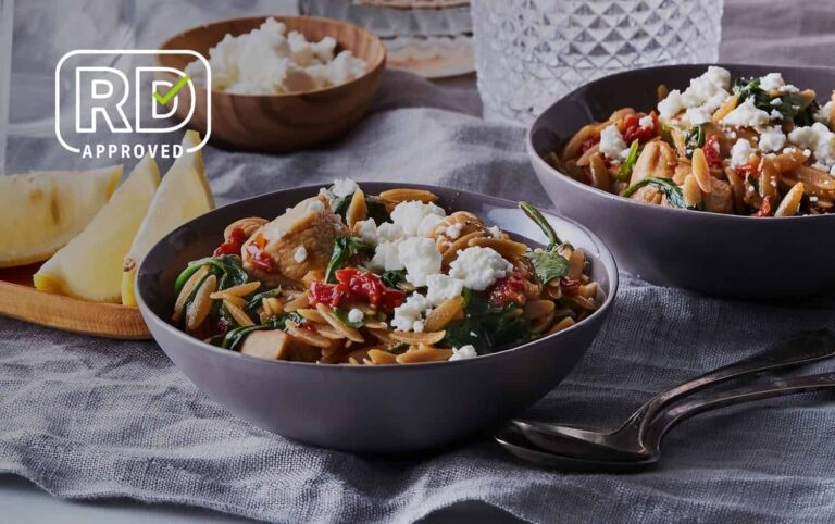 Greek Chicken & Orzo Skillet