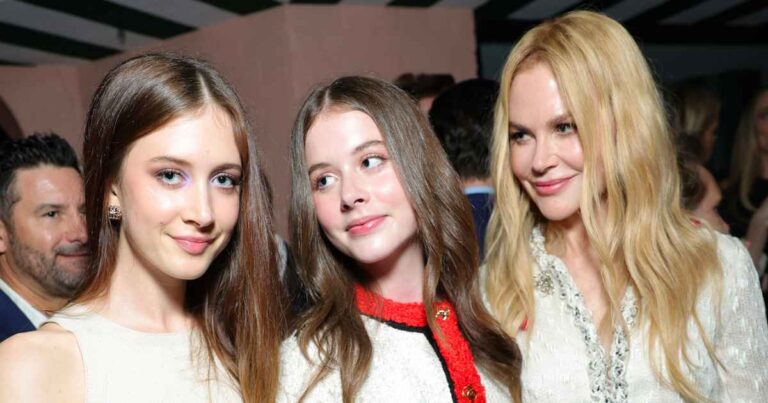 Nicole Kidman Brings Lookalike Daughters to 2026 Oscars Bash