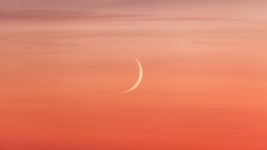 One of the youngest visible moons of the year appears alongside Venus on March 19