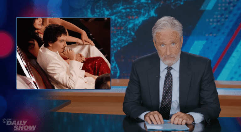 Jon Stewart Joins Chorus Of Timothée Chalamet Jokes Post-Oscars Loss