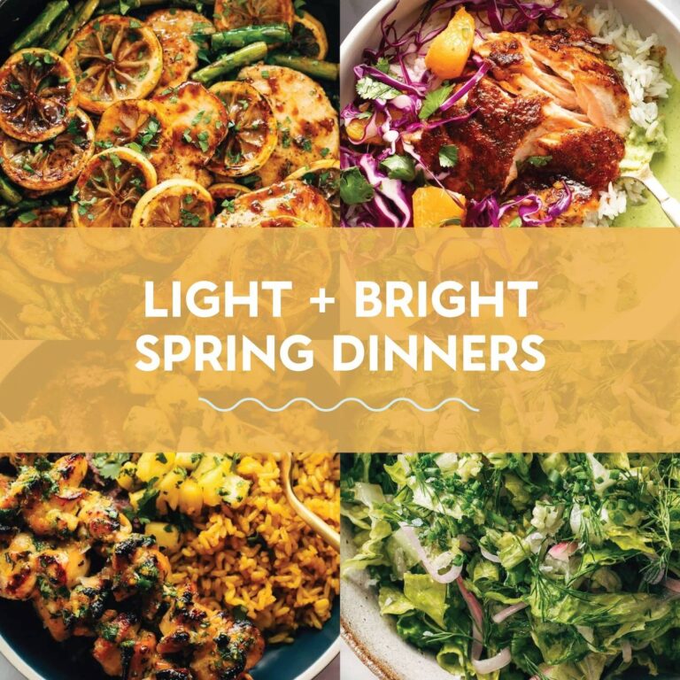 30 Light and Bright Spring Dinner Recipes