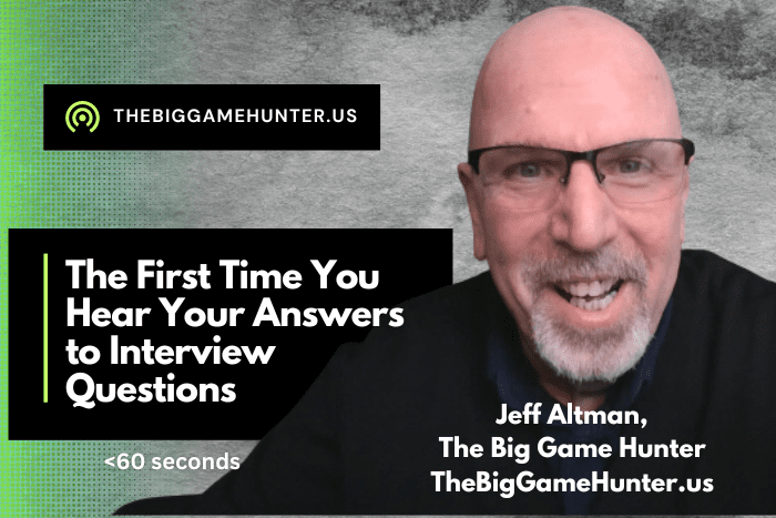 The First Time You Hear Your Answers to Interview Questions #shorts