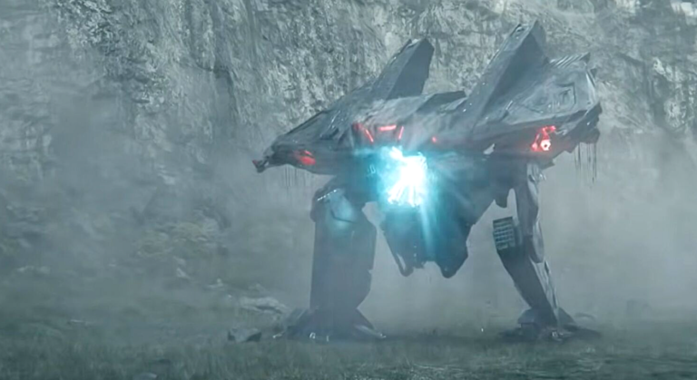 ‘War Machine’ succeeds where ‘Transformers’ fails, by making its giant robot feel real