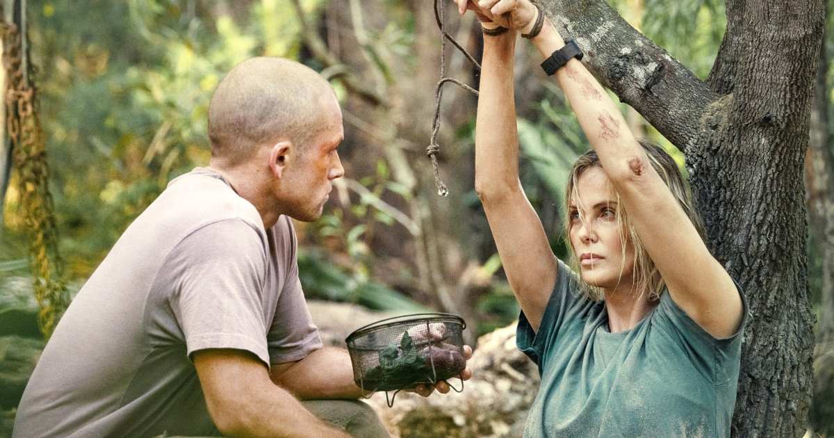 Taron Egerton and Charlize Theron in Apex