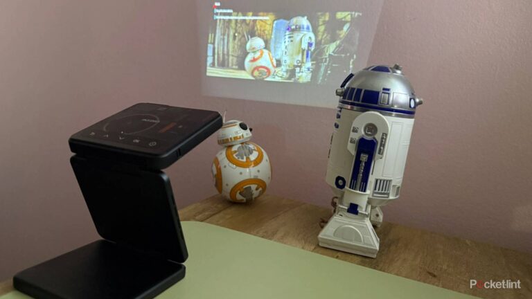 This powerful folding projector is small enough to fit in my pocket